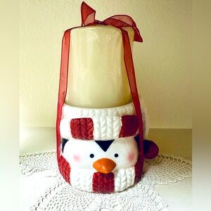 Penguin Candle Holder & Candle